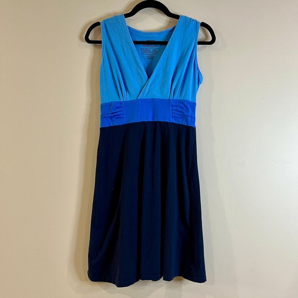 Patagonia Margot Dress Blue Mini Sundress size Small